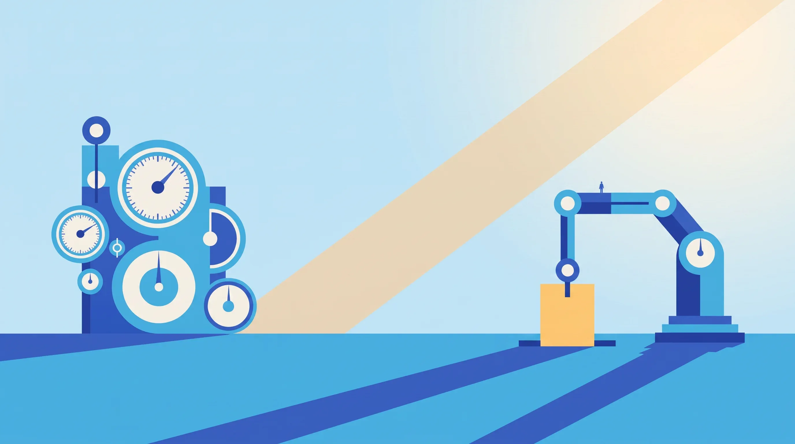 Illustration — Analytics Tells You. A System Does It.