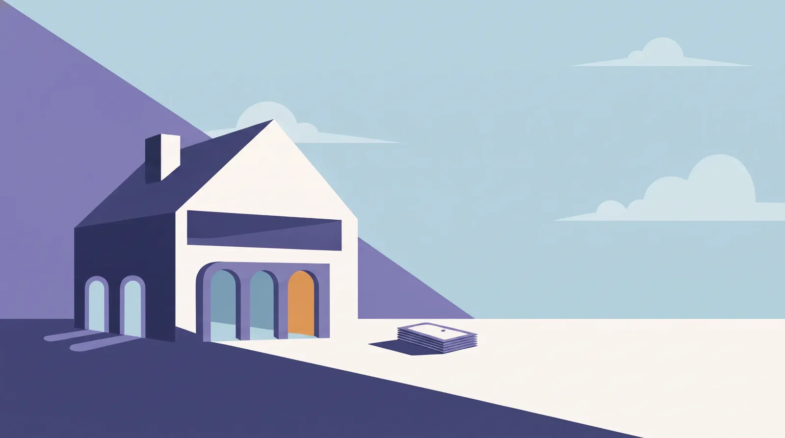 Illustration — Five Doors, One House
