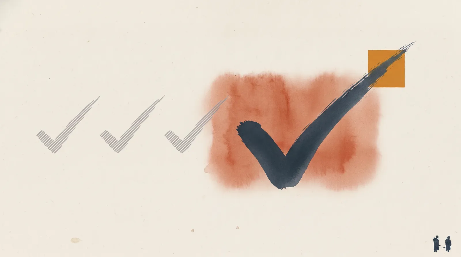 Illustration — The Fourth Check Is a Person